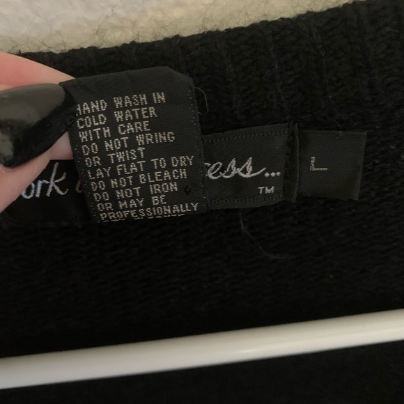 Vintage Work in Progress Large Cardigan Floral Sequin  silk angora wool blend - Picture 4 of 7